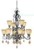 Large Chandeliers-Glass Shade - 92346 - Light Center (The)