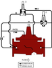 Ductile Iron Pressure Reducing Control Valve with Downstream Surge Control Feature -- Series LF910GD-11 - Image