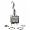Switch Toggle ON None ON SPDT Lighted Lever Solder Lug 6A 250VAC 30VDC Panel Mount with Threads -- 558-M2112LFW01 - Image
