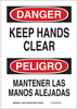 Brady B-120 Fiberglass Reinforced Polyester Rectangle White Machine & Equipment Sign - 14 in Width x 20 in Height - Language English / Spanish - 39758 - 754476-39758 - R. S. Hughes Company, Inc.