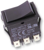 Rocker Switch, Dpdt, Black, Panel, 20 A, 250 V Rohs Compliant Omron -- 26R2535