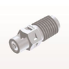 Threaded Connector, Barbed, White - N2S230 - Qosina Corp.