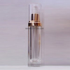 Airless Bottle, Clear Cap, Natural Collar, Clear Body, 50 mL -- CPR06CNC - 050 - Image