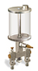 (Formerly B3153-3X01), Multiple Feed Manual Lubricator, 1 pt Acrylic Reservoir, 2 Feeds - B3153-016A02B111GW - Oil-Rite Corp.