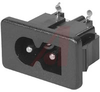 LOW CURRENT INLET IEC 320-C8, CLASS II,SNAP-IN MOUNT, PCB MOUNT - 70133390 - Allied Electronics, Inc.