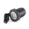 11053 Screw Mount Dual LED USB Socket With Protective Cap, 12/24VDC -- 11053 - Image