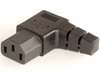 European IEC 60320/C13 Left Angle Connector -- UC-06L - Image