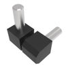 Lift-Off Hinge In-line Knuckle Style, Concealed Mount, Zinc Alloy, Powder Coat, Black - 96-DMLOH-12-6-2 - Southco