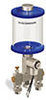 Blue Color Key, Clear View Multiple Feed Electro Lubricator, 1 pt Acrylic Reservoir, 2 Feeds, 1/8