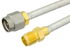 SMA Male to SMA Female Semi-Flexible Precision Cable 24 Inch Length Using PE-SR402FL Coax, LF Solder, RoHS - PE39426-24 - Pasternack