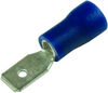 Terminal, Male Disconnect, 0.187In, Blue; Product Range Multicomp Pro - 34P2217 - Newark, An Avnet Company