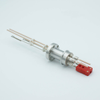Thermocouple-Power Feedthrough, 1 Pair Type C, w/ Miniature TC Connector, 5000 Volts, 30 Amps, 2 Pins, 1.33″ Conflat Flange - A0443-5-CF - MPF Products, INC.