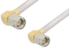 SMA Male Right Angle to SMA Male Right Angle Cable 36 Inch Length Using PE-SR402AL Coax - PE34208LF-36 - Pasternack