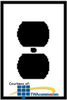 Leviton 1-Gang Duplex Midway Size Wallplate - 80503 - TelephoneStuff.com
