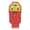 3-Prong Straight Connector, 15 Amp 125 Volt 5-15R Orange - 5602 - Suzhou Ele Mfg Co., Ltd.