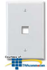 Leviton QuickPort Midway Size Wallplate - 41091 - TelephoneStuff.com