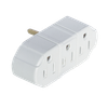 3 Outlets Grounding Adapter, 3-Prong to 3-Prong White - 5514 - Suzhou Ele Mfg Co., Ltd.