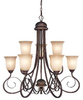 21729-AGT Mid. Chandeliers-Glass Up - 780808 - Capital Lighting, Inc.