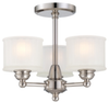 1738-613 3 Light Semi Flush - 1738-613 - Minka Group