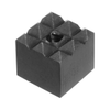 Square Gripper; Tapped Through Hole, Tooth Pattern=Coarse - RGHS-390 - Reid Supply