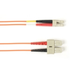 1-m, SC-LC, 50-Micron, Multimode, Plenum, Orange Fiber Optic Cable - FOCMP50-001M-SCLC-OR - Visual Sound, Inc.