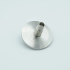 BNC Coaxial Feedthrough, 1 Pin, Grounded Shield, 2.16″ QF / KF Flange -- A0476-2-QF - Image