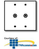 Leviton Commercial Grade 2-Gang Phone or Cable Outlet.. - 84062-40 - TelephoneStuff.com