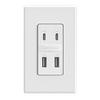 Dual Type- C Dual Type A with 42W PD3.0 4U In-Wall USB Charger - ERU23422A2CA - Suzhou Ele Mfg Co., Ltd.