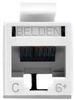 Connector, Rj45, Jack, 8P8C, 1Port, Cat6; Modular Connector Type Belden - 03AC7499 - Newark, An Avnet Company