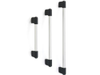 PIPE HANDLE, ALUMINUM GRIP, POLYAMIDE BRACKETS, LOW - MTH-L600 - MTH-L600 - Sugatsune America, Inc.