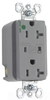 Surge Suppression Receptacle - TR8300-GRYSP - Hubbell Wiring Device-Kellems