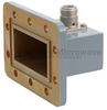 WR-229 to Type N Female Waveguide to Coax Adapter CPR-229G Grooved with 3.3 GHz to 4.9 GHz U Band in Aluminum, Paint - FMWCA1062 - Fairview Microwave Inc.
