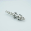 Thermocouple Feedthrough, Type K, 5 Pairs, 1.33″ Conflat Flange - A0423-9-CF - MPF Products, INC.