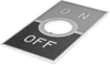 On-Off Plate, 12Mm Thread, Toggle Switch; For Use With Nkk Switches - 09X6808 - Newark, An Avnet Company