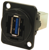Usb Adapter, Usb 3.0 A-B Rcpt, Black; Usb Connector Convert From Cliff Electronic Components - 32AC7033 - Newark, An Avnet Company