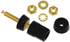 Hex Head Binding Post, 30A, Black; Product Range Pomona - 50F1463 - Newark, An Avnet Company