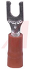 Fork Crimp Terminal; Crimp Connector; 22 to 16 AWG; 600 V; Copper; Vinyl; Fork - 70092020 - Allied Electronics, Inc.