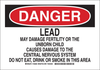 Brady B-302 Polyester Rectangle White Chemical, Biohazard, Hazardous & Flammable Material Sign - 10 in Width x 7 in Height - Laminated - 125828 - 754473-73972 - R. S. Hughes Company, Inc.