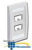Panduit® Mini-Com Executive Series Faceplates - CFPE4 - TelephoneStuff.com