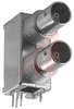 CONNECTOR,RF COAXIAL,DUAL BNC RIGHT ANGLE PCB JACK,METAL,75 OHM - 70000521 - Allied Electronics, Inc.