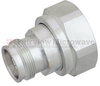 Low PIM 7/16 DIN Male (Plug) to 4.3-10 Female (Jack) Adapter, Tri-Metal Plated Brass Body, 1.08 VSWR - FMAD1100 - Fairview Microwave Inc.