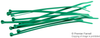 Ty-Rap Cable Tie, 185.67Mm L, Nylon, Green, 50Lb, Pk1000; Cable Tie Material Abb Thomas & Betts - 08P0333 - Newark, An Avnet Company