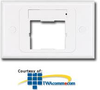 Siemon Single Gang Plastic Horizontal CT Faceplate for One.. -- CT2-HFPA-02