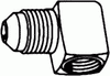 SAE Tube to Pipe Elbow 90&deg; -- 50-04-08 - Image