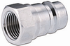 AG Poppet Industry Standard Male Coupler with Female Thread -- QPM-0404-FNPR - Image