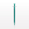 Two-Piece Syringe, Male Luer Slip, Zero Dead Space, Green - C2401 - Qosina Corp.