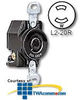Leviton 20 Amp Flush Mtg Locking Receptacle (Non-Grounding) -- 7210-B - Image