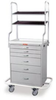 Classic Tall Six Drawer Workstation with Tall Overhead .. - 6651 - Harloff Company, Inc. (The)