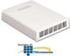 Panduit® NetKey 6-Port Surface Mount Box - NK6BXEI-AY - TelephoneStuff.com