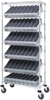 Cart W/euro Drawer, 7Shelves, 48Bin, Gry; No. Of Bins Quantum Storage - 44AC5760 - Newark, An Avnet Company